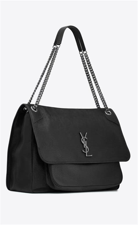 niki oversized ysl|SAINT LAURENT Grained Lambskin Monogram Oversized Niki .